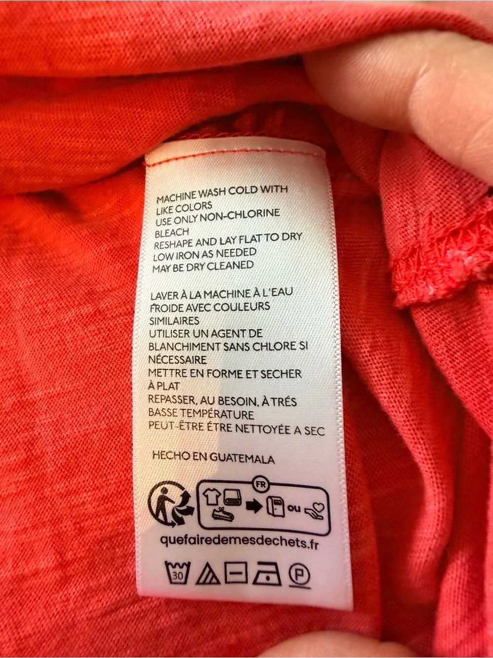 Anthropologie Pilcro  V-Neck Short Sleeve Tee in Bright Coral Red